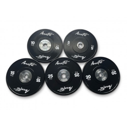 Aerofit AFBD 10 кг бамперные диски для кроссфита, черные