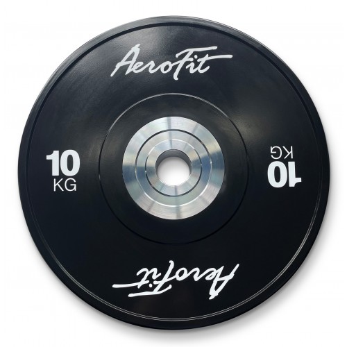 Aerofit AFBD 10 кг бамперные диски для кроссфита, черные