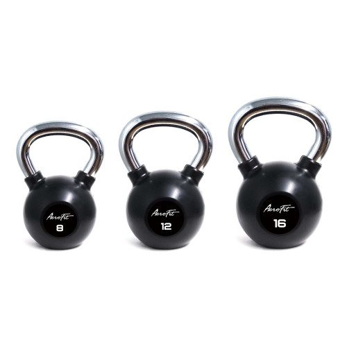 Aerofit AFBK4 Гиря 4 кг обрезиненная с хромированной рукояткой