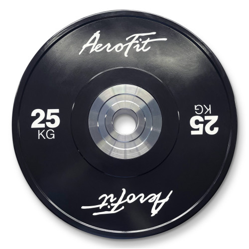 Aerofit AFBD 25 кг бамперные диски для кроссфита, черные