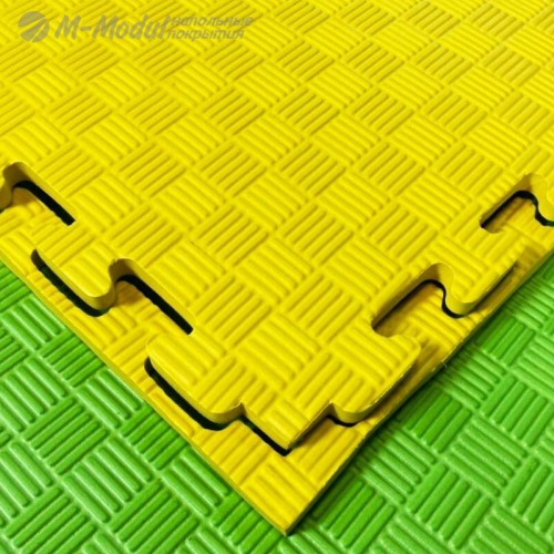 Мягкий модульный пол детский односторонний 100x100 см, толщина 1 см