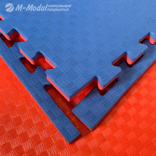 Мягкий модульный пол для детских игровых комнат 100x100 см., толщина модуля 2 см