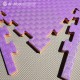 Мягкий модульный пол для детских игровых комнат 100x100 см., толщина модуля 2 см