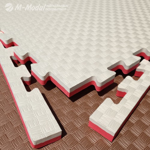 Мягкий модульный пол для детских игровых комнат 100x100 см., толщина модуля 2 см