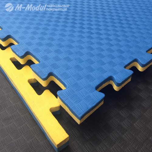 Мягкий модульный пол для детских игровых комнат 100x100 см., толщина модуля 2 см