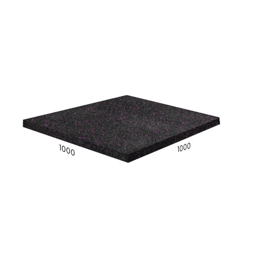 Резиновое покрытие Rubblex Sport 1000x1000 мм. MIX - каучуковая крошка