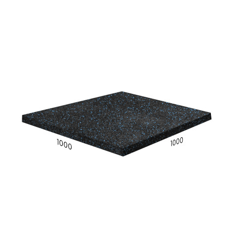 Резиновое покрытие Rubblex Sport 1000x1000 мм. MIX - каучуковая крошка