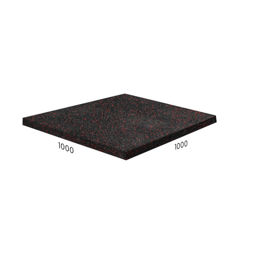 Резиновое покрытие Rubblex Sport 1000x1000 мм. MIX - каучуковая крошка