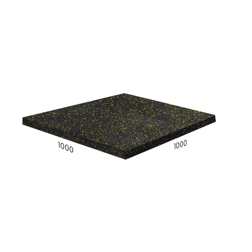 Резиновое покрытие Rubblex Sport 1000x1000 мм. MIX - каучуковая крошка