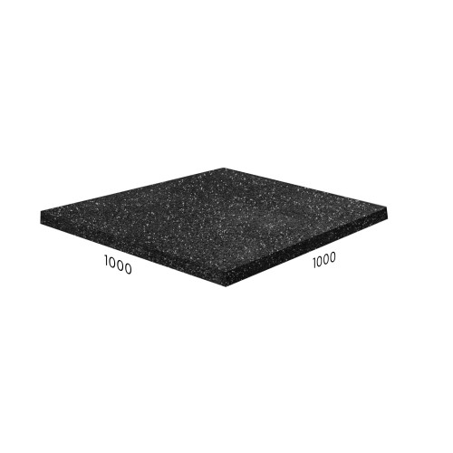 Резиновое покрытие Rubblex Sport 1000x1000 мм. MIX - каучуковая крошка