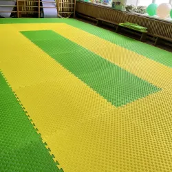 Будо маты мягкий модульный пол двухсторонний 100x100 см, толщина 2 см